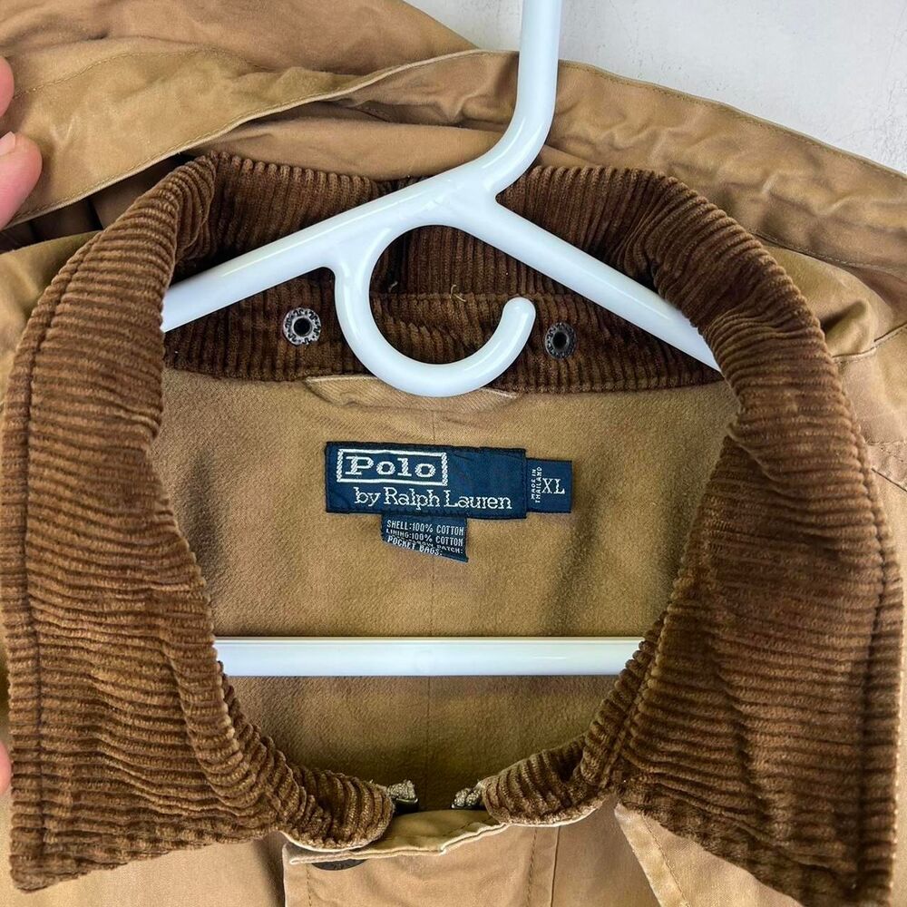 Vintage Polo Ralph Lauren Waxed Cotton Field Jacket Size XL - Picture 8 of 8